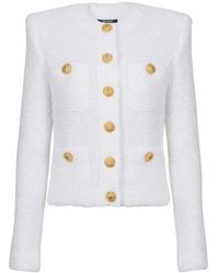 Balmain - Tweed Jackets - Lyst
