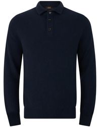 Moorer - Button-Placket Collar Sweater - Lyst