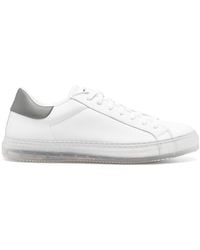 Kiton - Ussa088 Leather Sneakers - Lyst