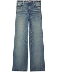 Courreges - Mid-Rise Wide-Leg Jeans - Lyst