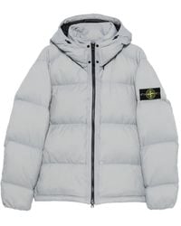Stone Island - Matt Ripstop Cordura Hooded Padded Jacket - Lyst