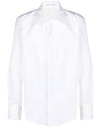 Bianca Saunders - Pointed Flat Collar Shirt - Lyst