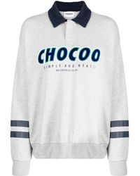 Chocoolate - Gestreiftes Poloshirt mit Logo - Lyst