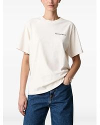 Sporty & Rich - Health Is Wealth Logo-Print T-Shirt - Lyst