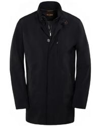 Moorer - Detachable Hood Technical Fabric Coat - Lyst