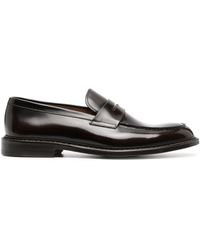 Doucal's - Flat Leather Loafers - Lyst