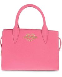 Moschino - Logo-Plaque Tote Bag - Lyst