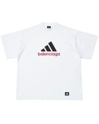 Balenciaga - X Adidas Oversized Logo T-shirt - Lyst