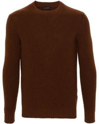 Dell'Oglio - Ribbed-Knit Crew-Neck Jumper - Lyst