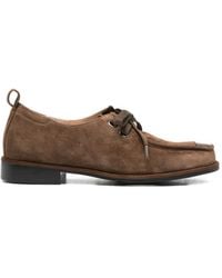 ADRIANNA FERETTI - Suede Lace-Up Fastening Derby Shoes - Lyst
