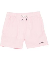 MC2 Saint Barth - Gingham-Pattern Drawstring Swim Shorts - Lyst