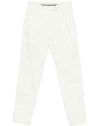 Aspesi - Double-Pleated Cotton Trousers - Lyst
