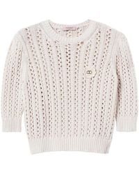 Twinset - Crochet-Knit Jumper - Lyst