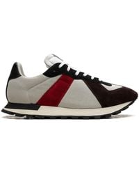 Maison Margiela - Retro Runner "white/black/red" Sneakers - Lyst