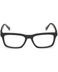 GUESS EYEWEAR - Eckige Brille Mit Logo-Schild - Lyst