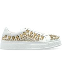 Agl Attilio Giusti Leombruni - Studded Leather Sneakers - Lyst