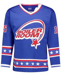 BOILER ROOM - Hockey Logo-Print V-Neck Jersey - Lyst