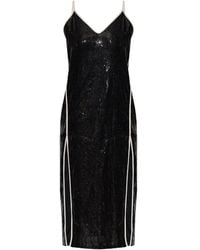 Palm Angels - Sequinned Split-Detail Mini Dress - Lyst