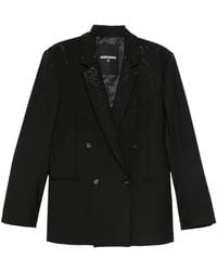 Patrizia Pepe - Rhinestone-Embellished Blazer - Lyst