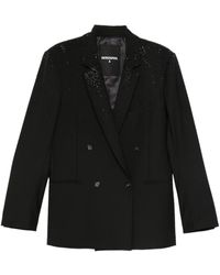 Patrizia Pepe - Rhinestone-Embellished Blazer - Lyst