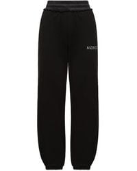 Moncler - Logo-Embroidered Elasticated-Waistband Cotton Track Pants - Lyst