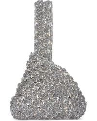 HIBOURAMA - Niky Crystal-Embellished Woven Tote Bag - Lyst