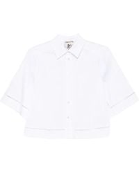 Semicouture - Madelaine Short-Sleeve Shirt - Lyst