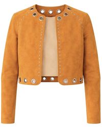 ZUT - Darby Studded Suede Jacket - Lyst