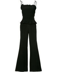 Tory Burch Smocked Jumpsuit - Black