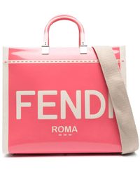 Fendi - Shopper Mit Logo-Print - Lyst