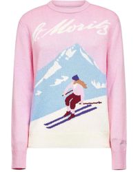 Mc2 Saint Barth - Ski-Motif Crew-Neck Sweater - Lyst