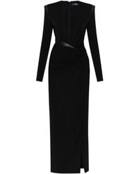 Versace - Abito Lungo Con Spacco - Lyst