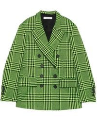 Liviana Conti - Blazer Croisé À Carreaux - Lyst