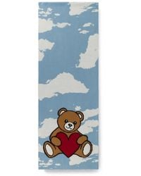 Moschino - Sciarpa Teddy Bear Con Stampa - Lyst