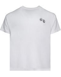 The Elder Statesman - T-Shirt mit Augenstickerei - Lyst