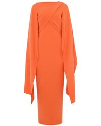 ROKSANDA - Iven Cape-Sleeve Maxi Dress - Lyst