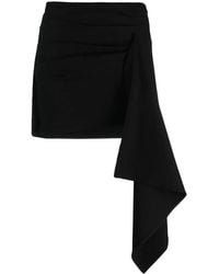 GAUGE81 - Rivera Asymmetric Draped Miniskirt - Lyst