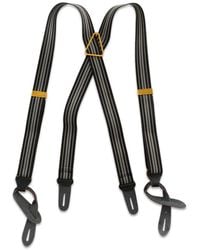 TAIGA TAKAHASHI - Multi-Stripe Leather-Trim Braces - Lyst