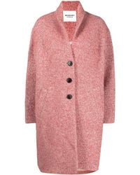Isabel Marant - Fine-knit Single Breasted Coat - Lyst