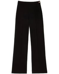Sandro - Button-Detail High-Waist Trousers - Lyst