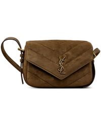 Saint Laurent - Borsa A Tracolla Loulou Imbottita - Lyst