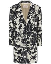 Co.Go - Manteau Toile De Jouy À Sequins - Lyst