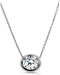 Fantasia by Deserio - Oval Pendant Necklace - Lyst