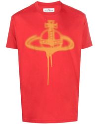 Vivienne Westwood - T-Shirt mit Reichsapfel-Print - Lyst