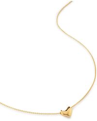 Monica Vinader - Heart-Pendant Necklace - Lyst