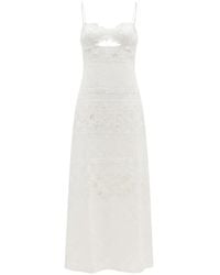 Ermanno Scervino - Floral-Lace Cut-Out Maxi Dress - Lyst
