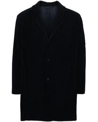 Homme Plissé Issey Miyake - Plissé-Effect Coat - Lyst