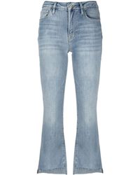 FRAME - Klassische Cropped-Jeans - Lyst
