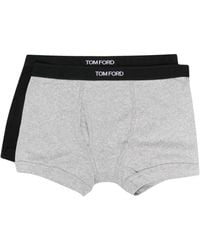 Tom Ford - Logo-tape Detail Boxers (pack Of 2) - Lyst