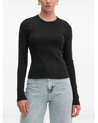 A.L.C. - T-Shirt A Maniche Lunghe A Coste - Lyst
